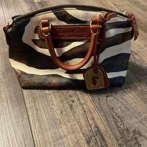 Dooney & Bourke Brown and Black Satchel